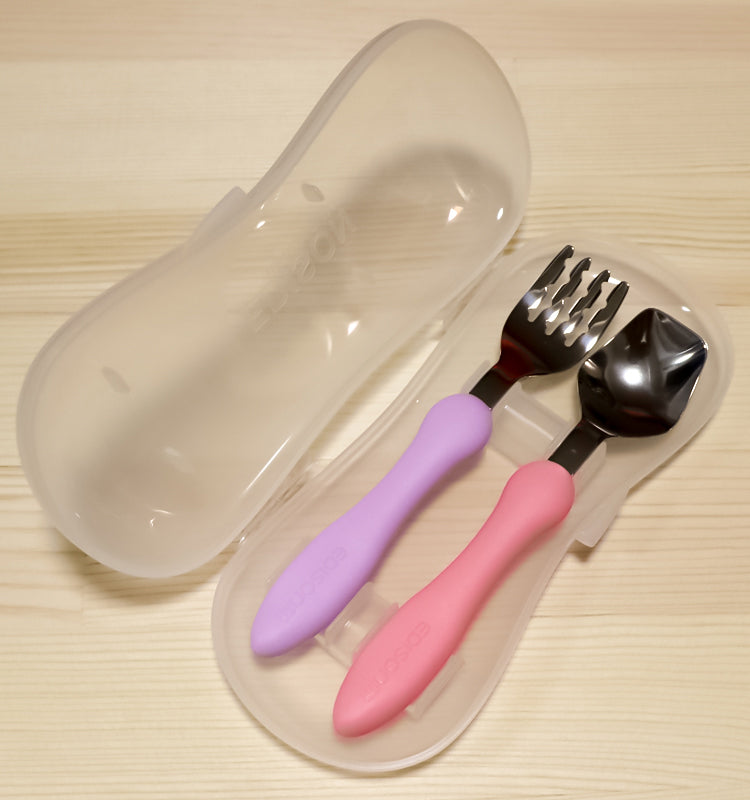 KJC 마마 베이비 스푼 포크 케이스 포함 세트 - 주방·식기 - 하카타몰