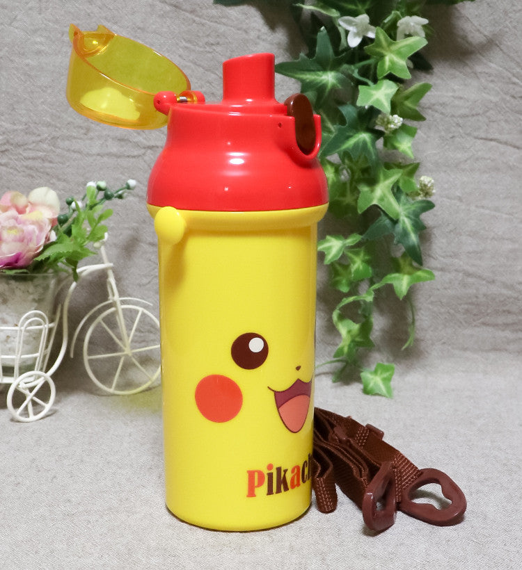 스케이터 항균 식기세척기 대응 포켓몬스터 피카츄 페이스 다이렉트 원터치 보틀 480ml - 하카타몰