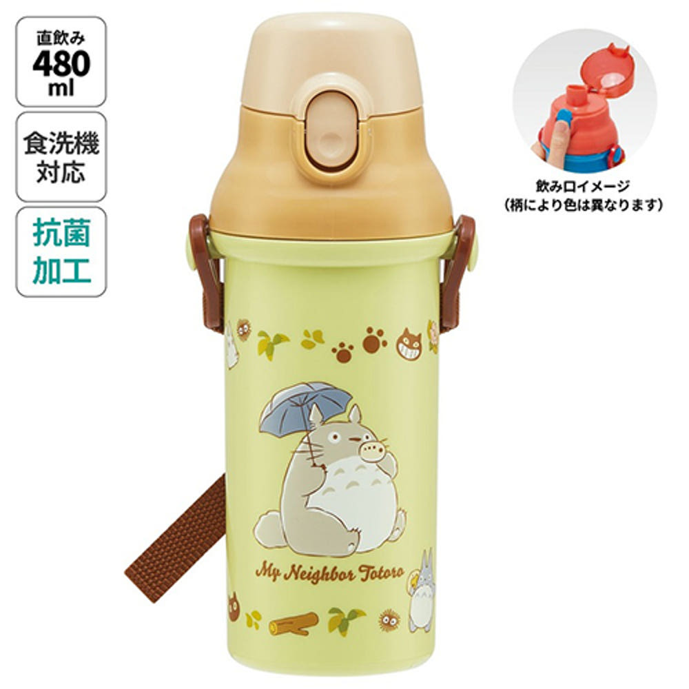 스케이터 지브리 토토로 네코버스 원터치 다이렉트 보틀 480ml PSB5SANAG - 주방·식기 - 하카타몰