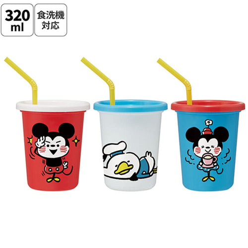 스케이터 카나헤이 X 미키 앤 프렌즈 캐릭터 빨대컵 3세트 320ml SIH3ST - 주방·식기 - 하카타몰