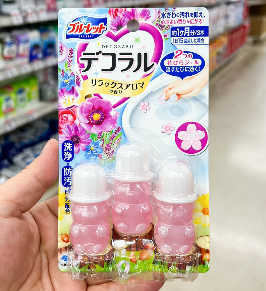 고바야시 블루렛 데코라루 변기 세정제 방향제 릴렉스아로마향 3개입 - 하카타몰
