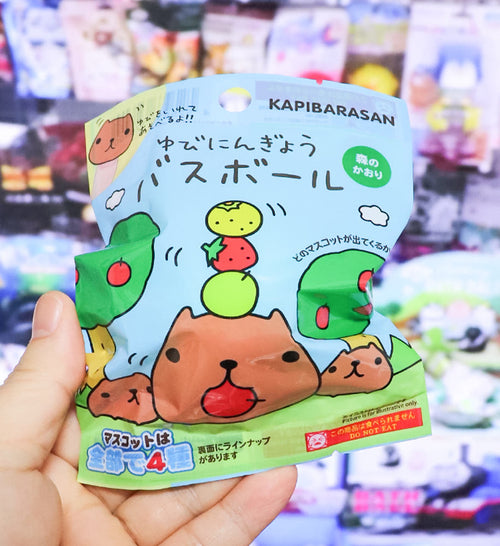 카피바라상 손가락 인형 캐릭터 마스코트 바스볼 입욕제 1개입 숲의향 55g - 욕실/입욕용품 - 하카타몰