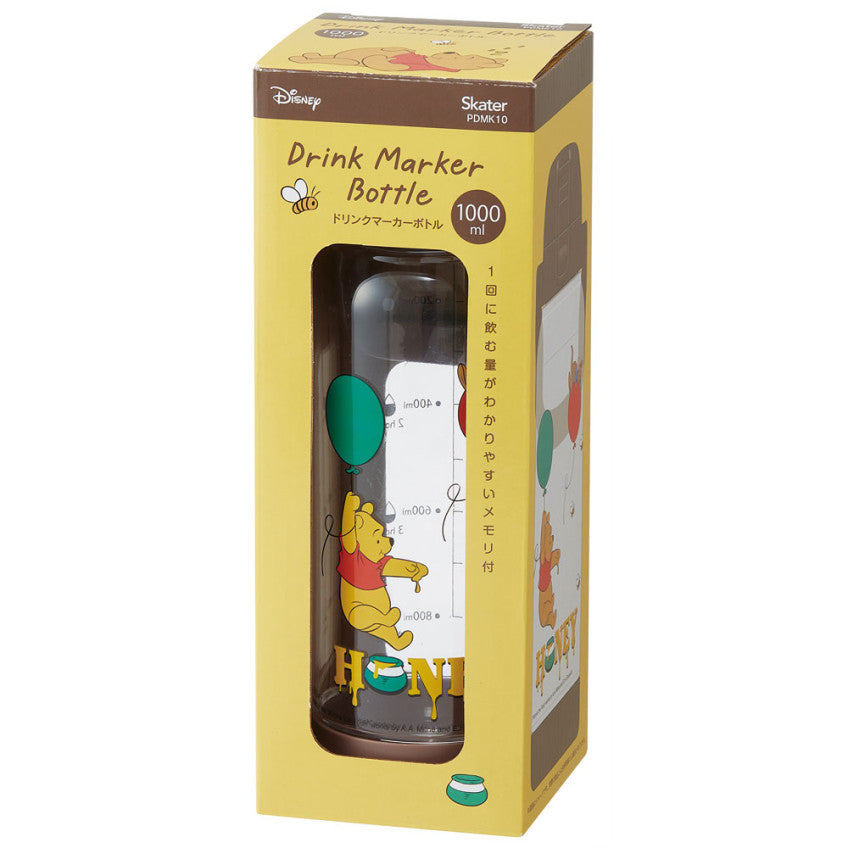 [발주상품 2~4 영업일 후 발송예정] 스케이터 곰돌이푸 캐릭터 드링크 마커 보틀 1000ml PDMK10 - 주방·식기 - 하카타몰