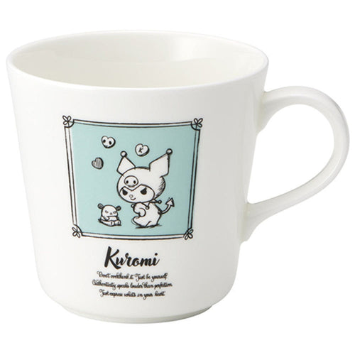 [발주상품 2~4 영업일 후 발송예정] 스케이터 산리오 쿠로미 드로잉 터치 캐릭터 머그컵 290ml NARUIMI 본차이나 CBMG30 - 주방·식기 - 하카타몰