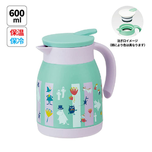 [발주상품 2~4 영업일 후 발송예정] 스케이터 무민 캐릭터 스테인리스 진공 포트 600ml VSP6 - 하카타몰