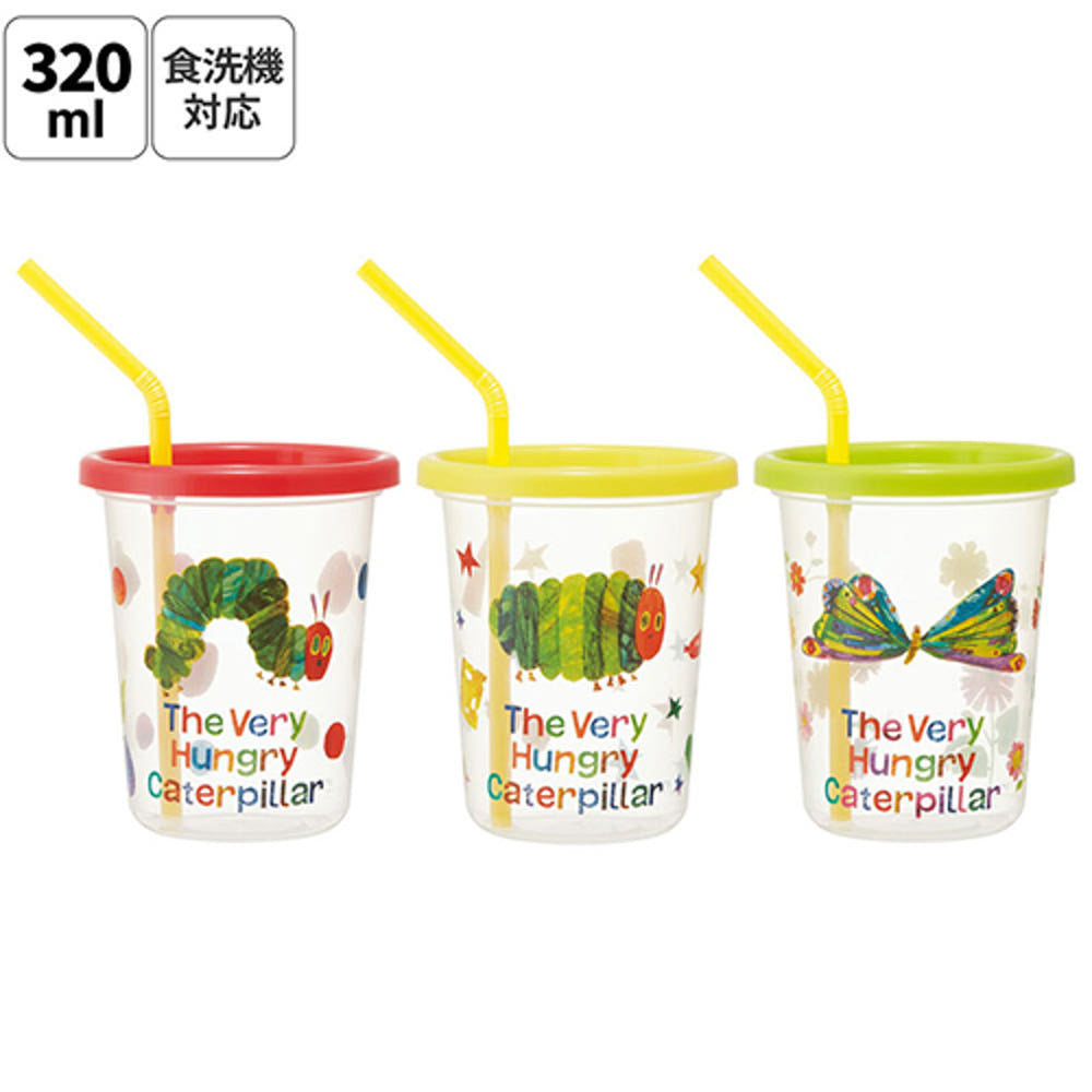 스케이터 배고픈 애벌레 캐릭터 빨대컵 3세트 320ml SIH3ST - 주방·식기 - 하카타몰