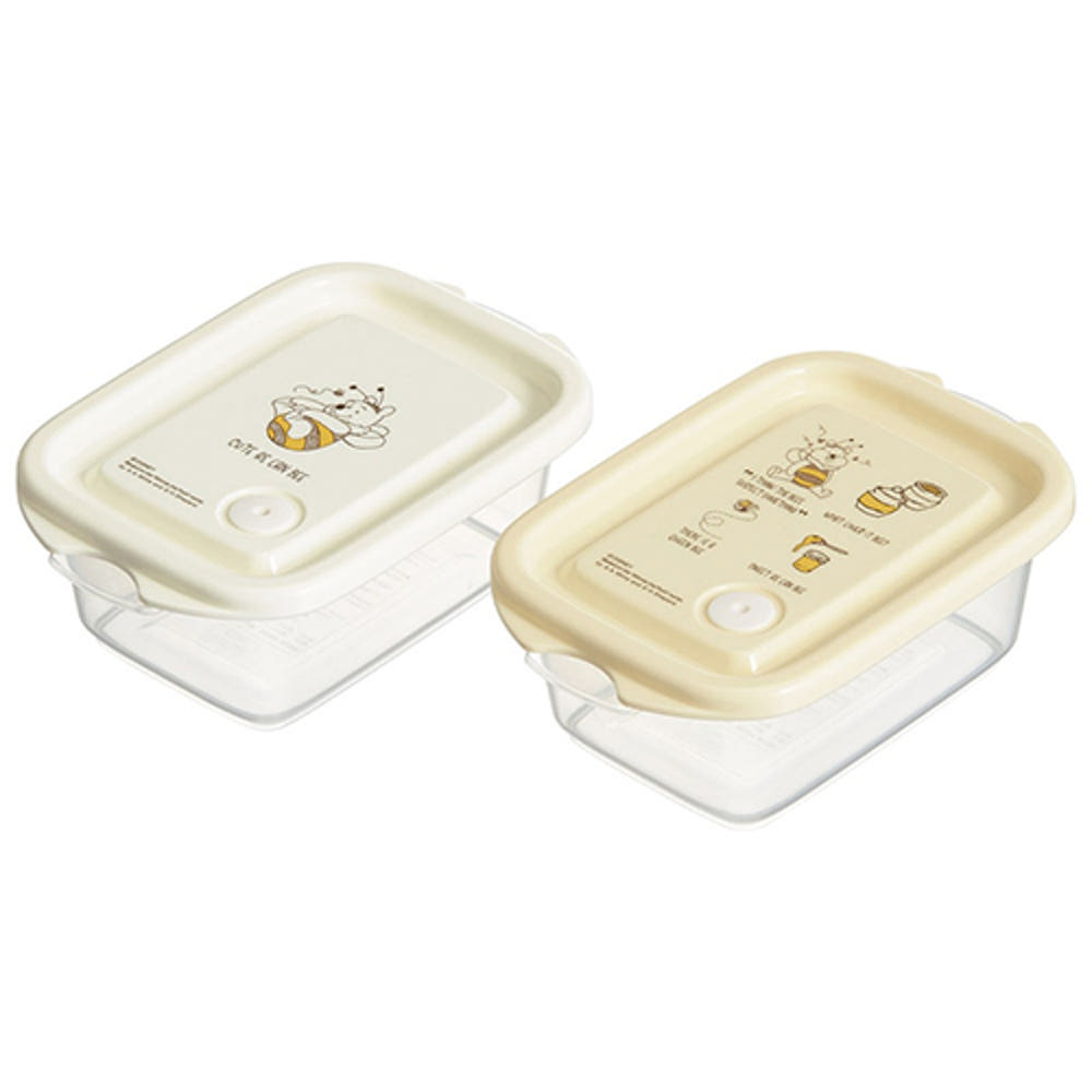 [발주상품 2~4 영업일 후 발송예정] 스케이터 곰돌이푸 캐릭터 항균 박스 보존용기 300ml 2개세트 FCN1WAG - 하카타몰