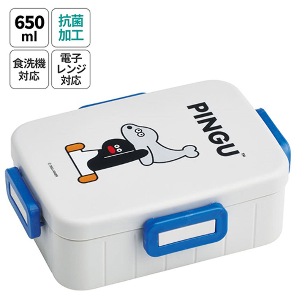 스케이터 펭귄 핑구 캐릭터 항균 4면락 런치박스 650ml YZFL7AG - 주방·식기 - 하카타몰