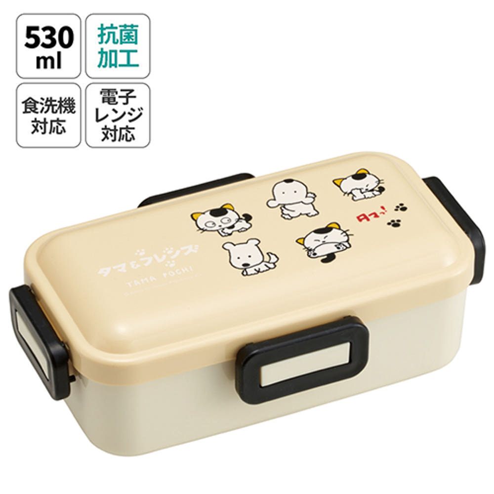 스케이터 타마 앤 프렌즈 캐릭터 항균 4면락 런치박스 도시락 530ml PFLB6AG - 주방·식기 - 하카타몰