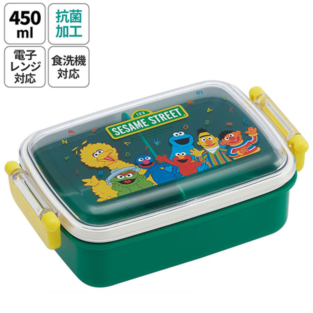 스케이터 세사미 스트리트 캐릭터 식기세척기 대응 항균 도시락 런치박스 450ml RBF3ANAG - 주방·식기 - 하카타몰