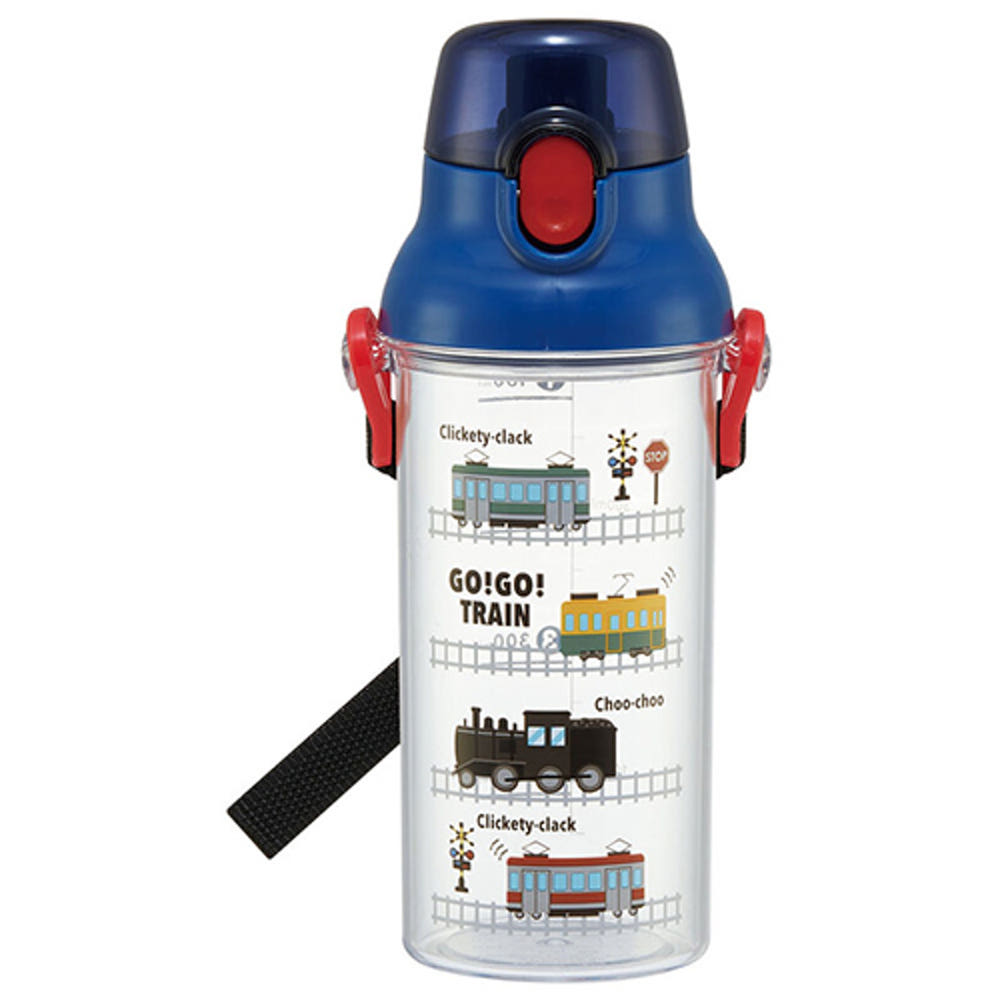 스케이터 GO GO TRAIN 캐릭터 원터치 클리어 눈금 보틀 480ml  PSB5TRC - 주방·식기 - 하카타몰