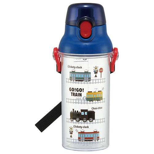 스케이터 GO GO TRAIN 캐릭터 원터치 클리어 눈금 보틀 480ml  PSB5TRC - 주방·식기 - 하카타몰