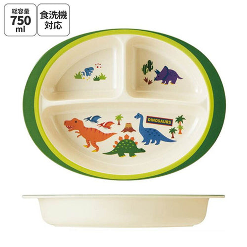 [발주상품 2~4 영업일 후 발송예정] 스케이터 DINOSAURS 캐릭터 멜라민 런치 플레이트 M370 - 주방·식기 - 하카타몰