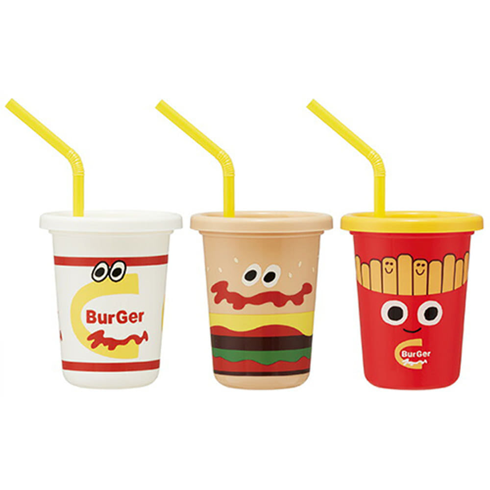 스케이터 버거 콘크스 믹스 캐릭터 빨대컵 3세트 230ml SIH2ST - 주방·식기 - 하카타몰