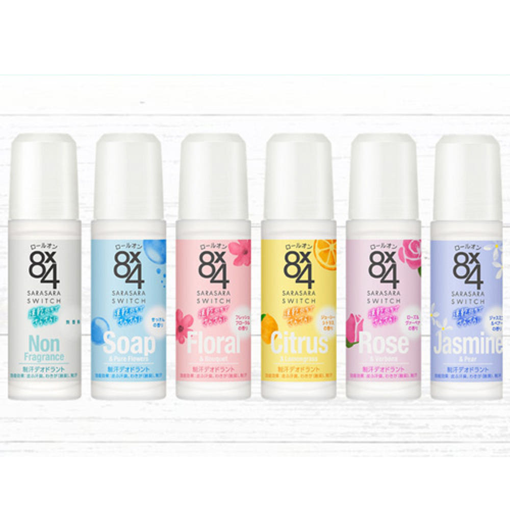 카오 8X4 에이트포 겨드랑이 데오드란트 롤온 타입 45ml (6종택1) - 하카타몰