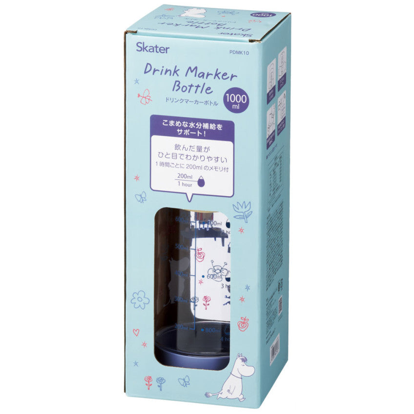 [발주상품 2~4 영업일 후 발송예정] 스케이터 무민 페이트 캐릭터 드링크 마커 보틀 1000ml PDMK10 - 주방·식기 - 하카타몰