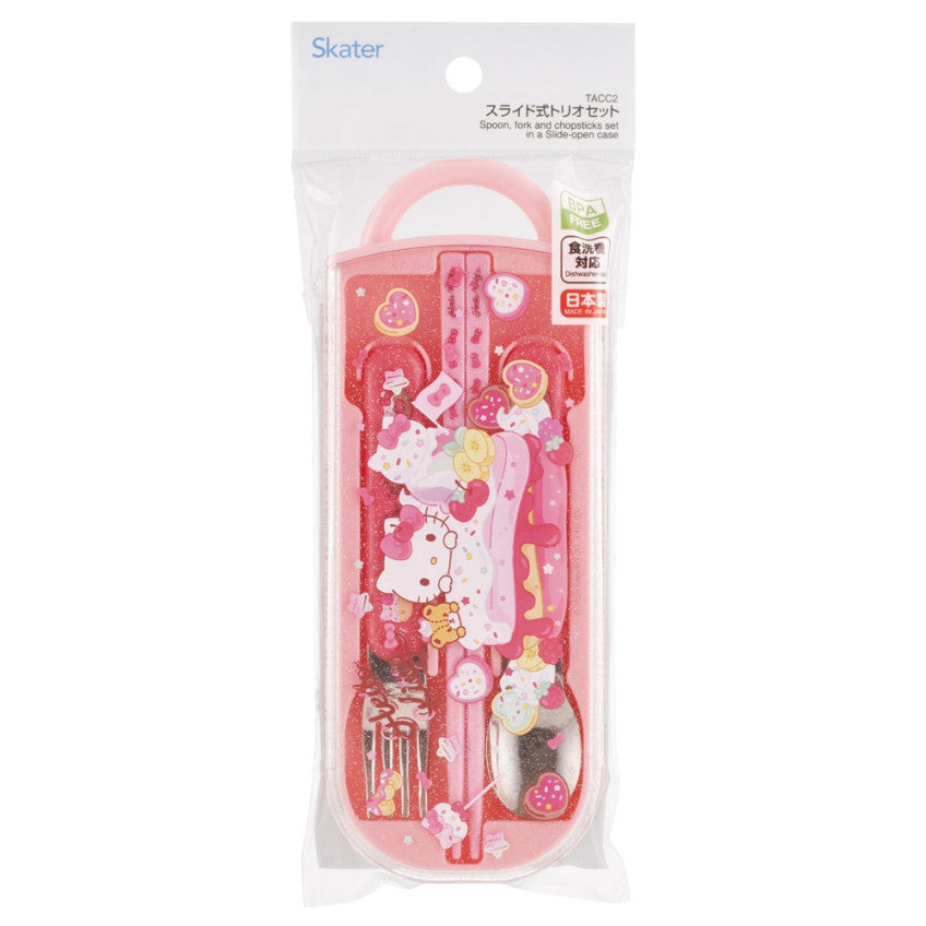 [발주상품 2~4 영업일 후 발송예정] 스케이터 헬로키티 Fancy Snacks Sweets 캐릭터 슬라이드식 트리오 세트 TACC2 - 하카타몰