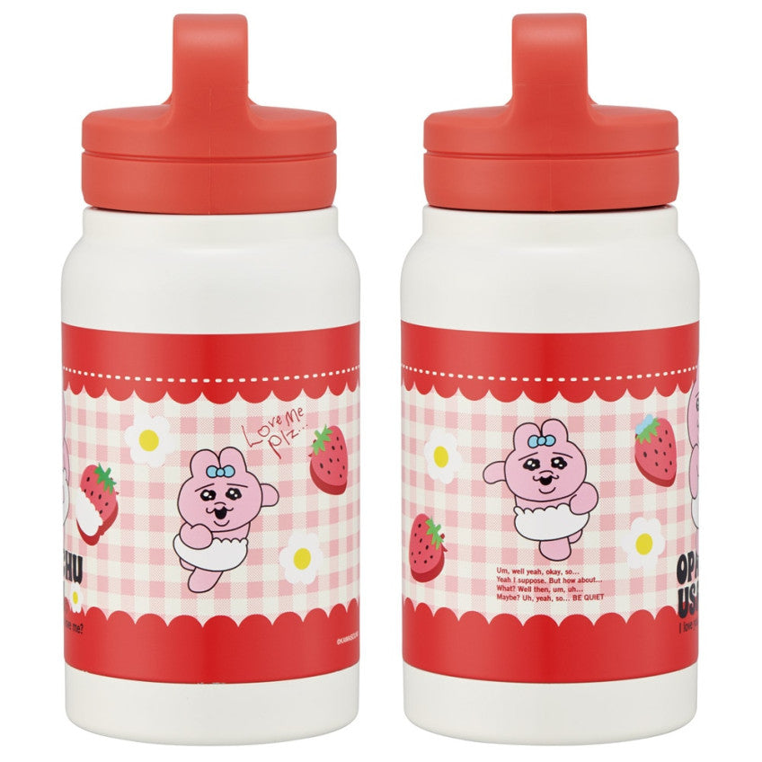 스케이터 오판츄 우사기 빤쮸토끼 딸기 캐릭터 스크류 핸들 머그 보틀 350ml STSC4 - 주방·식기 - 하카타몰