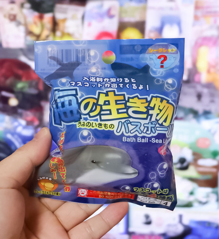 바다 생물 마스코트 바스볼 입욕제 1개입 오렌지향 55g - 욕실/입욕용품 - 하카타몰