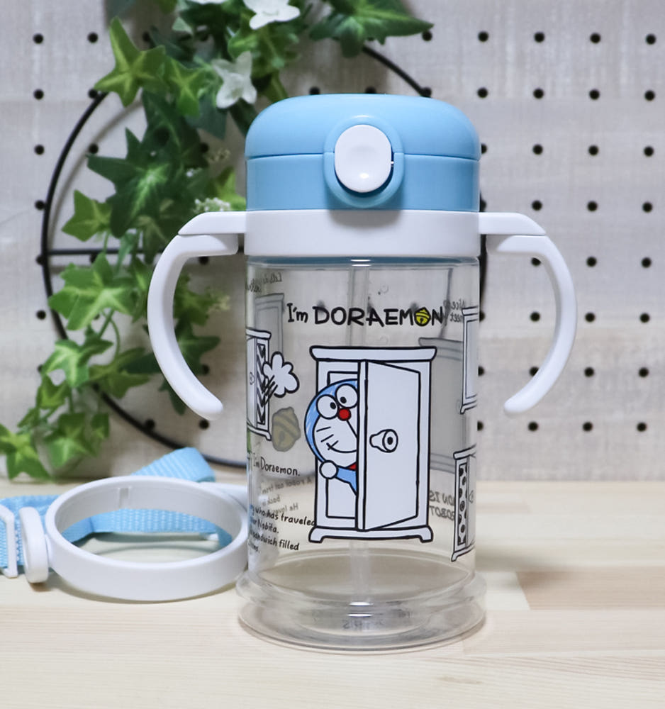 스케이터 도라에몽 2WAY 원터치 빨대컵 370ml KSHW2N - 하카타몰