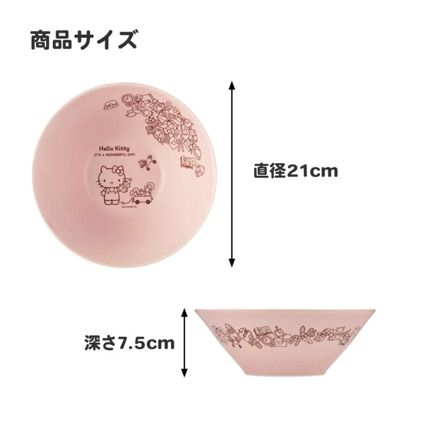 [발주상품 2~4 영업일 후 발송예정] 스케이터 아리엘 캐릭터 도자기 미노야키 볼 그릇 21cm CHBW21 - 주방·식기 - 하카타몰