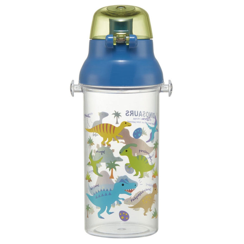 [발주상품 2~4 영업일 후 발송예정] 스케이터 DINOSAURS PICTURE BOOK 캐릭터 원터치 클리어 눈금 보틀 480ml  PSB5TRC - 주방·식기 - 하카타몰