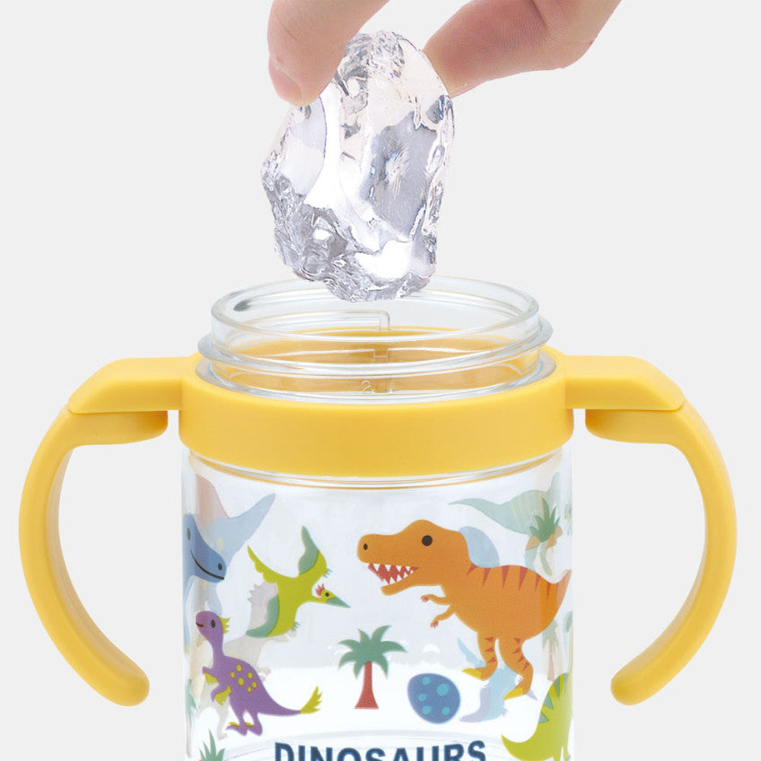 스케이터 DINOSAURS PICTURE BOOK 캐릭터 접이식 핸들 원터치 빨대컵 260ml KSHW1N - 주방·식기 - 하카타몰