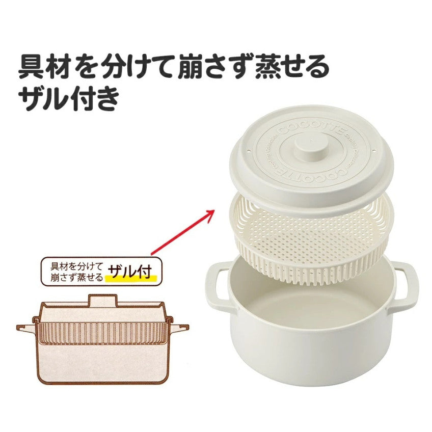 [발주상품 2~4 영업일 후 발송예정] 스케이터 산리오 마이멜로디 캐릭터 cocotte풍 전자레인지용 냄비 1.6L MWCP2 - 주방·식기 - 하카타몰