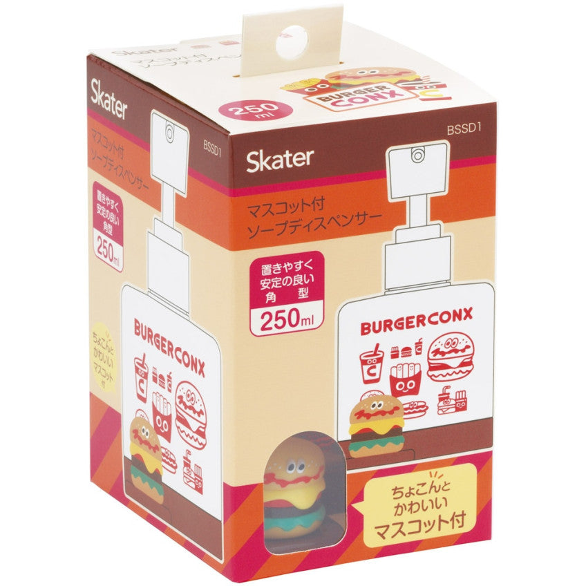 [발주상품 2~4 영업일 발송예정] 스케이터 버거 콘크스 캐릭터 마스코트 비누 디스펜서 250ml BSSD1 - 하카타몰
