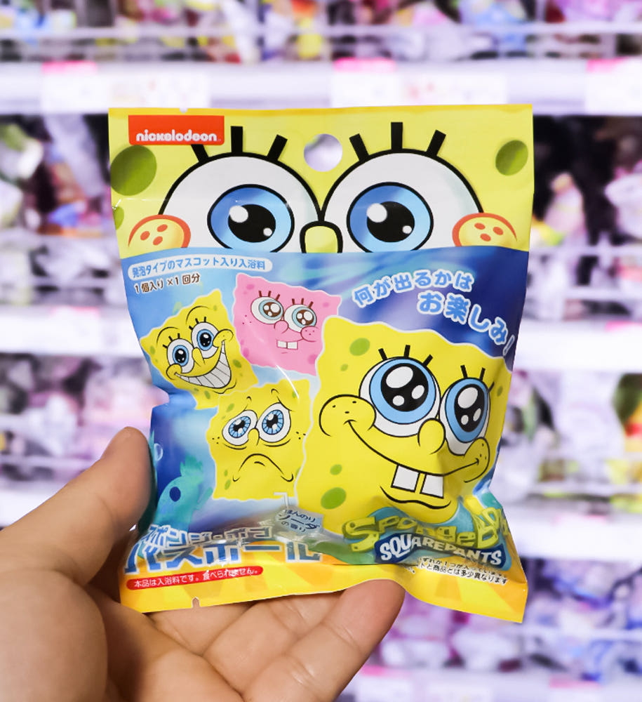 스폰지밥 바스볼 마스코트 입욕제 1개입 소다향 55g - 욕실/입욕용품 - 하카타몰