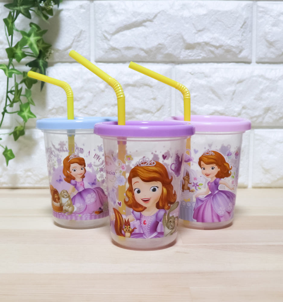 디즈니 리틀 프린세스 소피아 빨대컵 3세트 230ml - 주방·식기 - 하카타몰