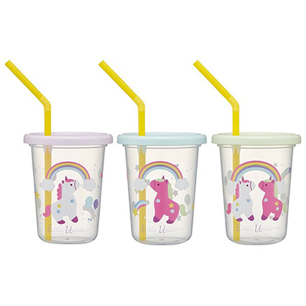 스케이터 리틀 유니콘 캐릭터 빨대컵 3세트 230ml SIH2ST - 주방·식기 - 하카타몰