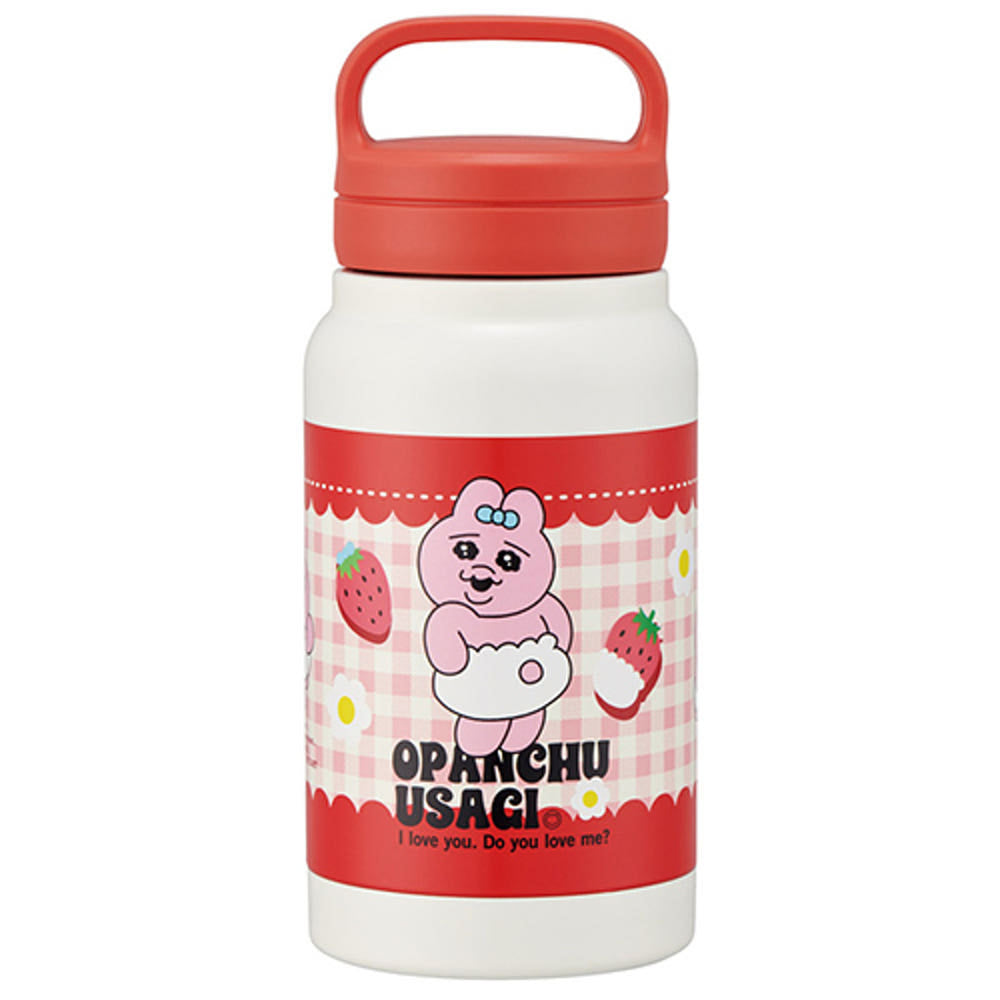 스케이터 오판츄 우사기 빤쮸토끼 딸기 캐릭터 스크류 핸들 머그 보틀 350ml STSC4 - 주방·식기 - 하카타몰