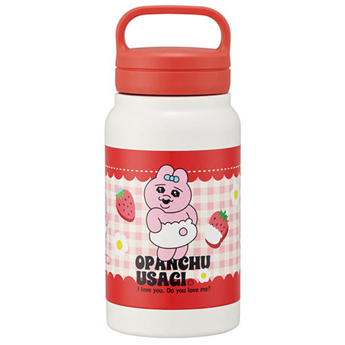 스케이터 오판츄 우사기 빤쮸토끼 딸기 캐릭터 스크류 핸들 머그 보틀 350ml STSC4 - 주방·식기 - 하카타몰