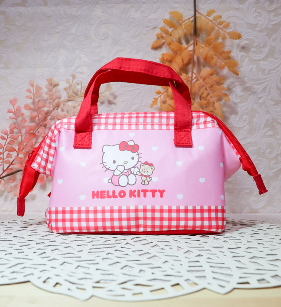 스케이터 헬로키티 캐릭터 어린이용 가마구치형 보냉 런치백 KGA0 - 하카타몰