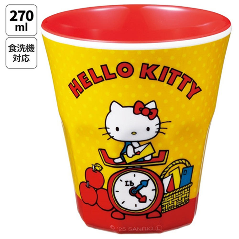 스케이터 산리오 헬로키티 레트로 캐릭터 멜라민 텀블러 270ml MTB2 - 주방·식기 - 하카타몰