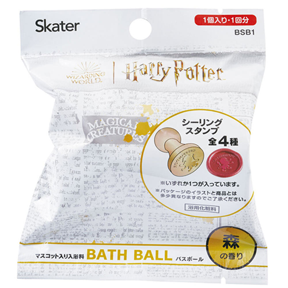스케이터 해리포터 캐릭터 마스코트 바스볼 입욕제 1개입 숲향 60g - 욕실/입욕용품 - 하카타몰