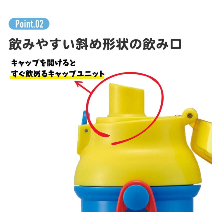 스케이터 DINOSAURS 캐릭터 식기세척기 대응 드링킹 타입 원푸쉬 클리어 보틀 480ml PSB5TR - 주방·식기 - 하카타몰