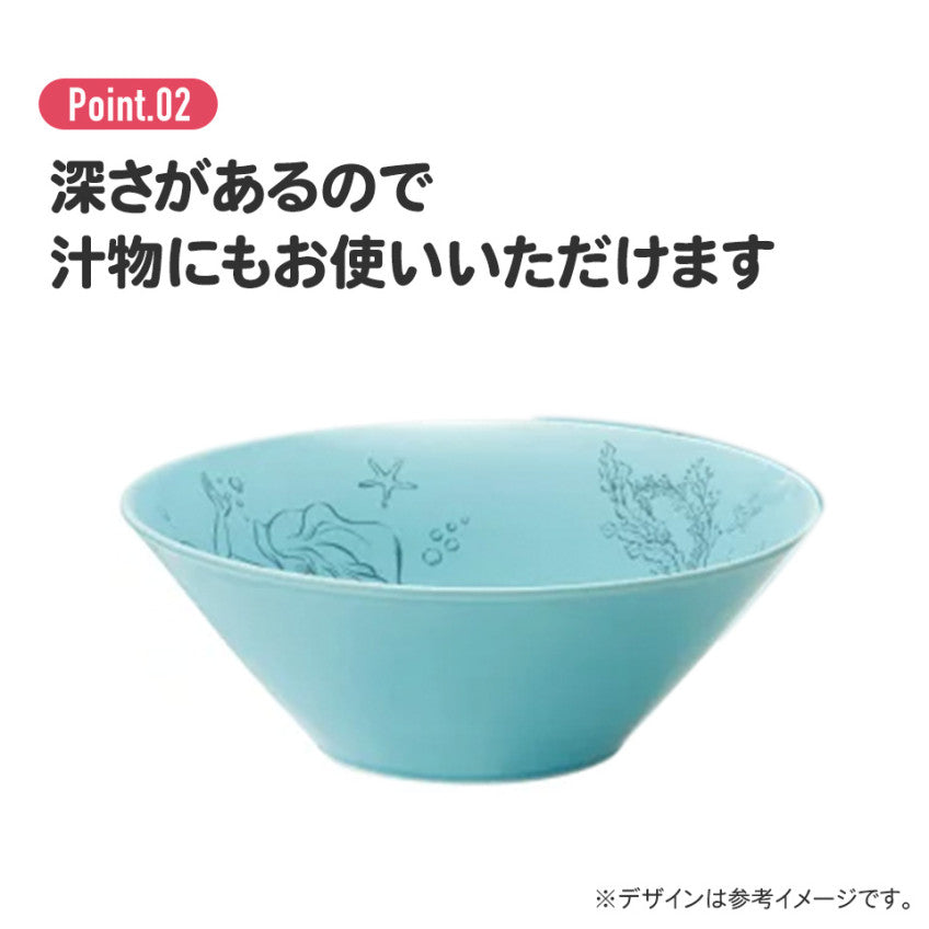 [발주상품 2~4 영업일 후 발송예정] 스케이터 아리엘 캐릭터 도자기 미노야키 볼 그릇 21cm CHBW21 - 주방·식기 - 하카타몰