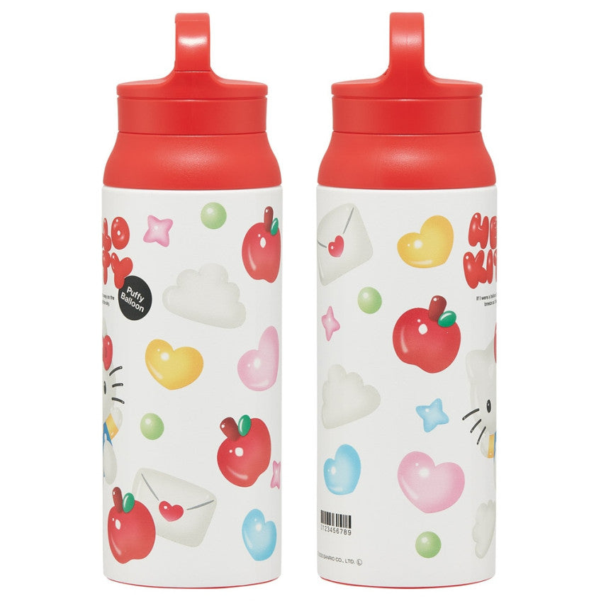 스케이터 산리오 헬로키티 풍선 캐릭터 카라비너 핸들 스테인리스 보틀 600ml STBC6 - 주방·식기 - 하카타몰