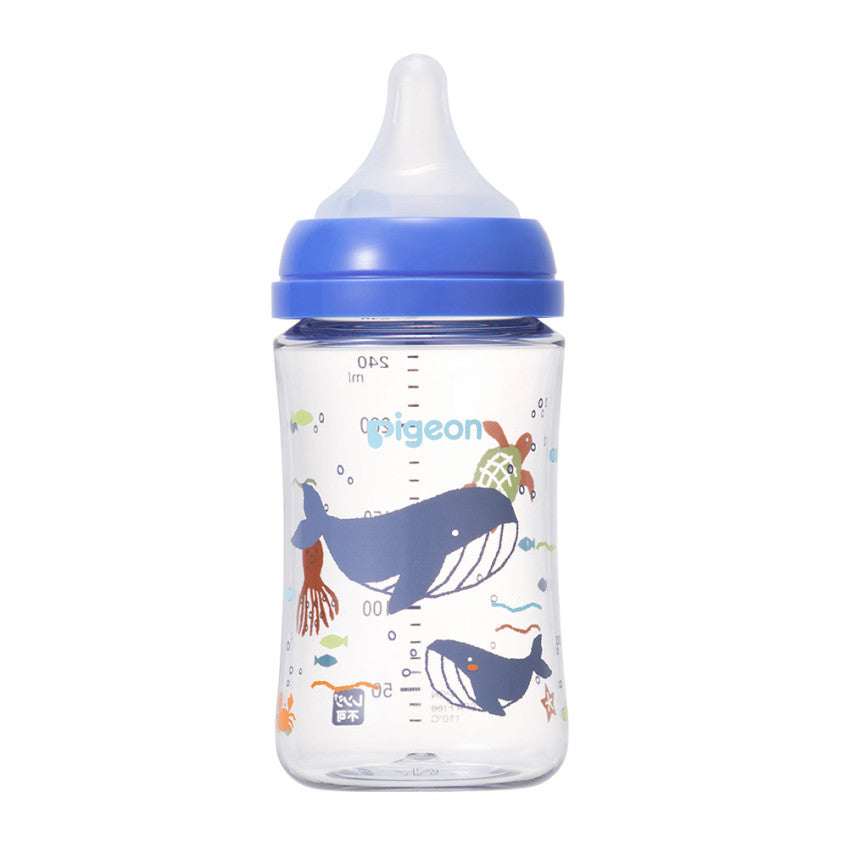 [발주상품] 피죤 모유실감 T-Ester 플라스틱 젖병 240ml Sea - 수유·외출 - 하카타몰