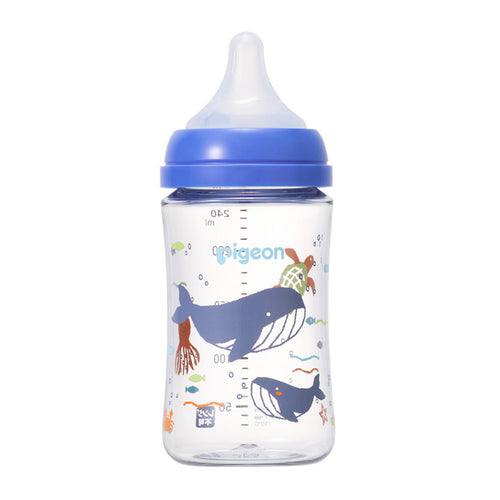 [발주상품] 피죤 모유실감 T-Ester 플라스틱 젖병 240ml Sea - 수유·외출 - 하카타몰
