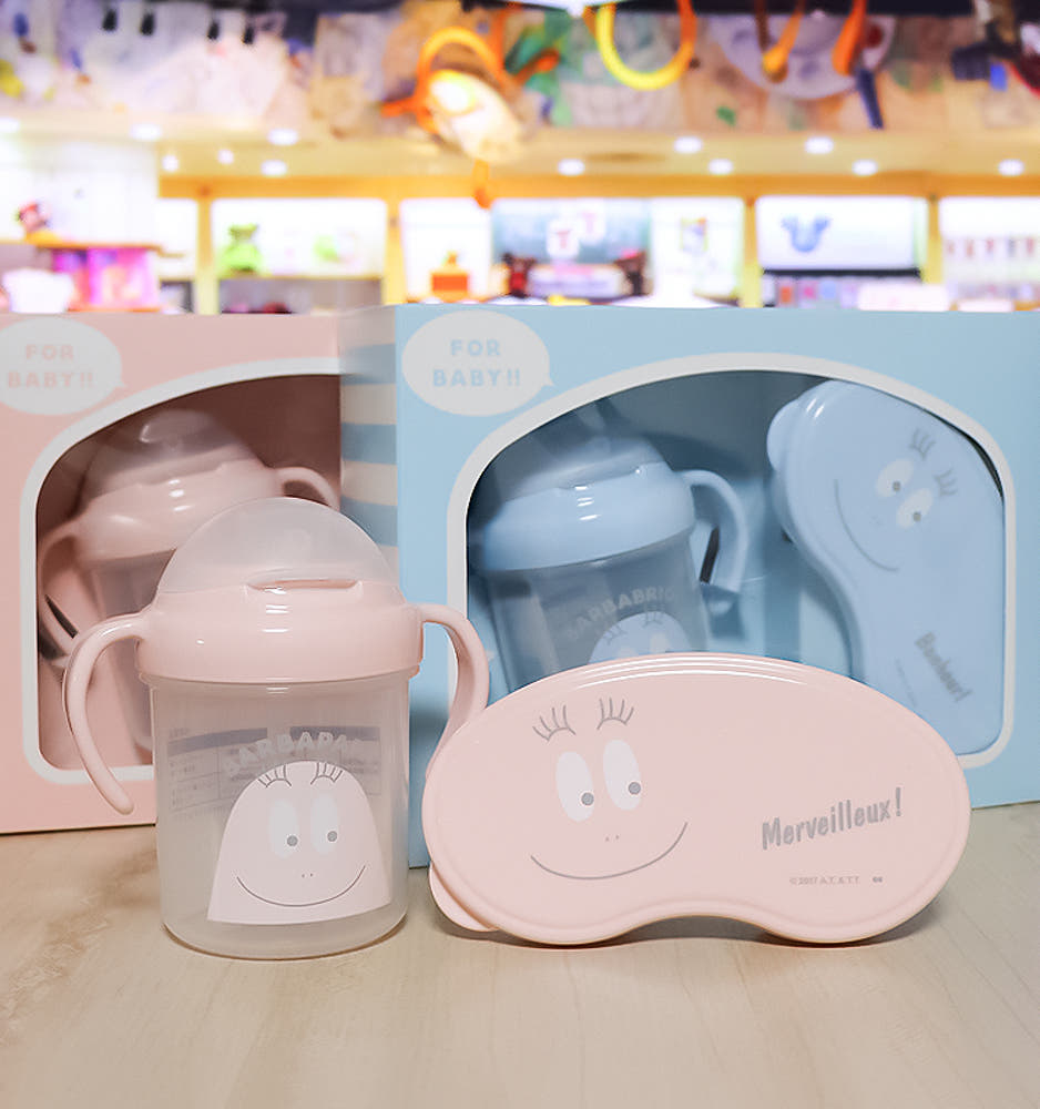 바바파파 유아 3종 기프트 세트 (빨대컵, 이유식기, 스푼) - 주방·식기 - 하카타몰