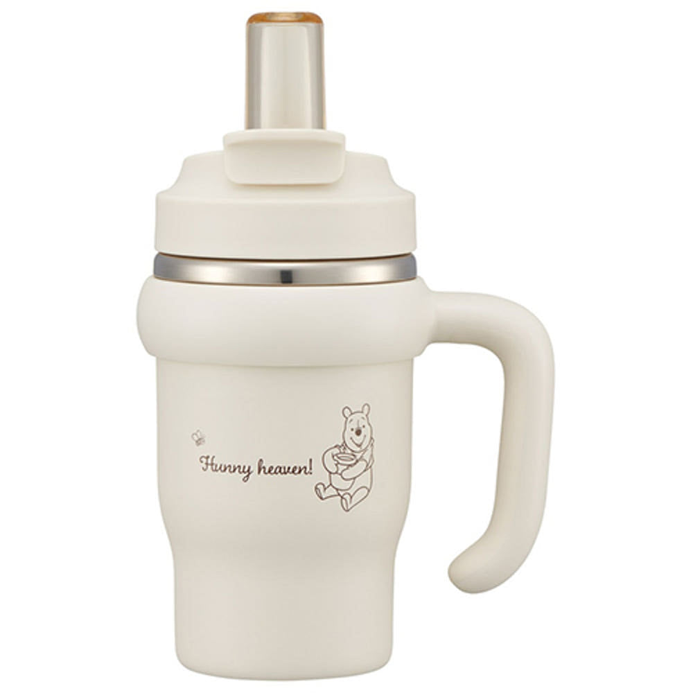 스케이터 곰돌이푸 캐릭터 핸들 2WAY 스테인리스 빨대 텀블러 570ml STSTB6 - 주방·식기 - 하카타몰