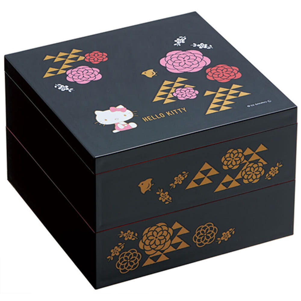 스케이터 헬로키티 2단 찬합 15cm 1600ml NLW15 - 주방·식기 - 하카타몰