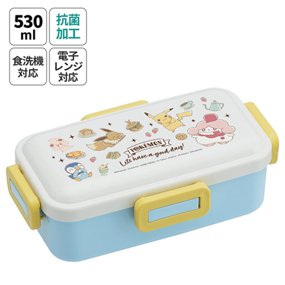 스케이터 포켓몬 Cafe Art 캐릭터 항균 4면락 런치박스 도시락 530ml PFLB6AG - 주방·식기 - 하카타몰