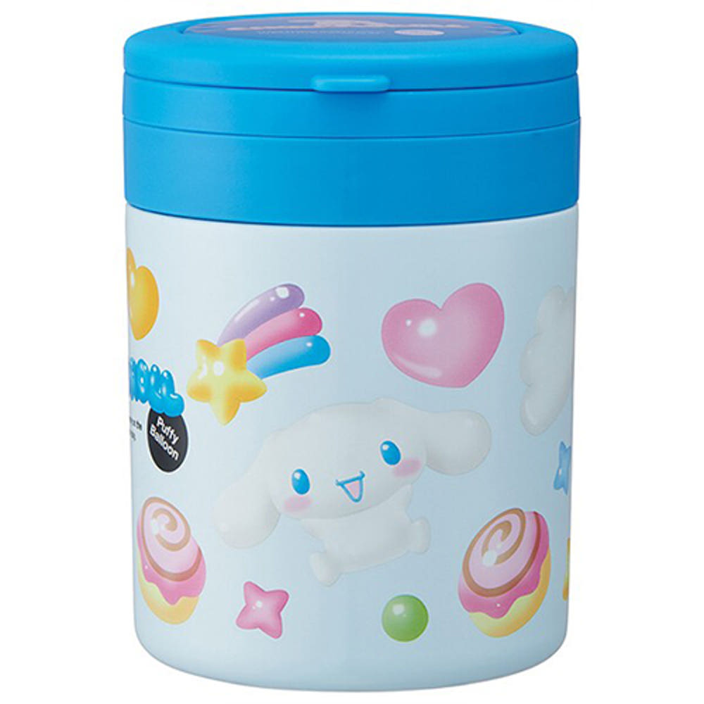 스케이터 산리오 시나모롤 풍선 캐릭터 접이식 핸들 보온 보냉 델리카포트 스프통 500ml LJFO5 - 하카타몰