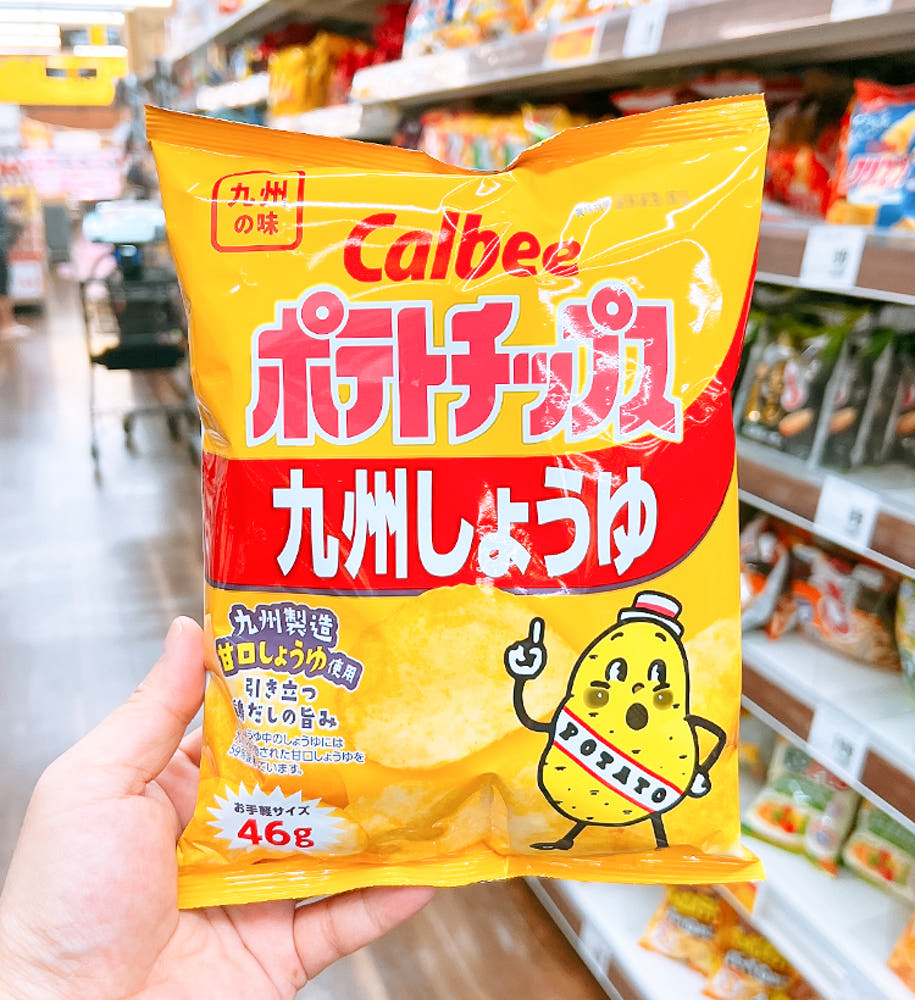 가루비 포테이토칩 큐슈간장맛 46g - 조미료·육수 - 하카타몰