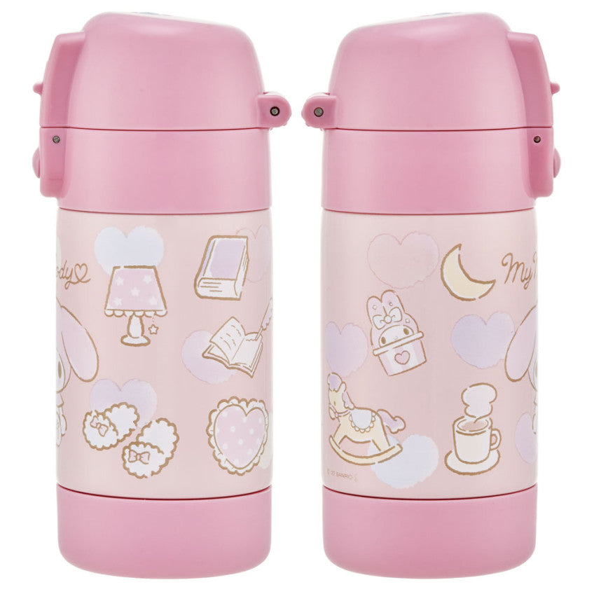 스케이터 산리오 마이멜로디 상온 드링크용 원푸쉬 스테인리스 보틀 350ml SSSC4D - 주방·식기 - 하카타몰