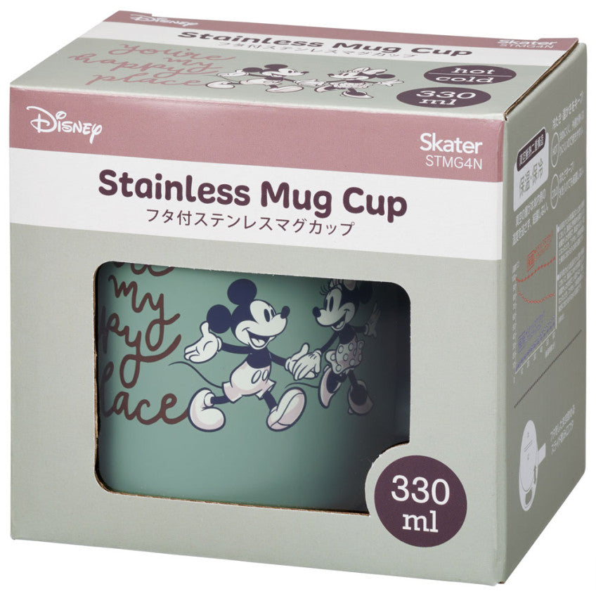 스케이터 미키 앤 프렌즈 캐릭터 진공 스테인리스 머그컵 330ml STMG4N - 주방·식기 - 하카타몰